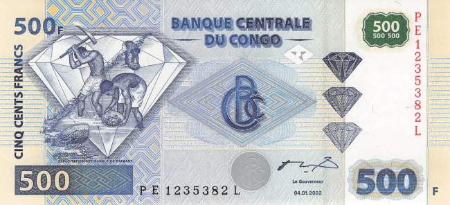 500 Francs p96B-1 2002